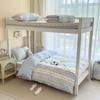 Juego de tres piezas para cama de dormitorio estudiantil Algodón puro 100% Algodón Dormitorio Individual 3 Cama litera de secundaria y universidad Juego de seis piezas