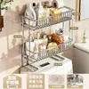 Estante de acero inoxidable 304 para colocar artículos sobre el inodoro, estante de almacenamiento para baño, estante para tanque de inodoro, organizador de baño