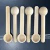 Cucharilla Pequeña de Sal, Cucharilla de Té de Madera de Haya, Cucharilla Pequeña para Medicina, Cucharilla para Miel, Cucharilla para Café, Artesanía Estilo Chino Madera Maciza Regalo Chino