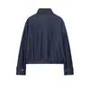 Comercio Exterior Wholesale Otoño Nuevo Europeo y Americano Versátil Casual Cuello Alto Piloto Manga Larga Chaqueta Corta para Mujer