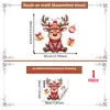 Festival de Navidad Estilo Múltiple Reno de Navidad Lindo Pegatinas para Ventana Puerta de Cristal de Escaparate Decoración del Hogar Pegatinas Electrostáticas para Vidrio