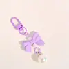 Colgante de macarrón con lazo de moda accesorio para teléfono con corbata de lazo para llaves accesorio para funda de auriculares accesorio para bolsa y ropa regalo para estudiante