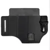 Bolsa de Cintura Tática EDC Retro para Exterior, Estojo de Couro PU para Ferramentas, Conjunto de Lanterna e Faca, Armazenamento de Ferramentas, Preto Marrom