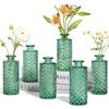 Vaso Retro Personalizado Vidro High-End Decoração Suave Pequeno Vaso Vidro Transparente Frasco de Aromaterapia Decoração de Casa