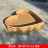 Bandeja flutuante para piscina e fonte termal, cesta redonda de rattan em formato de coração, adequada para pousadas, hotéis e vilas, com porta-copos e bandeja de café da manhã
