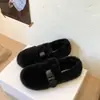Zapatos de Felpa sin Cordones para Exteriores Otoño e Invierno 2026 Zapatos de Algodón para Mujer Pantuflas de Algodón de Moda Nuevos de Punta Cerrada Semi-abiertos de Felpa