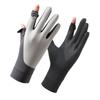 Guantes de seda de hielo de verano, transpirables, para exteriores, antideslizantes, con protección solar, antiultravioleta y pantalla táctil para mujer.