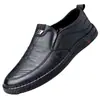 Nuevos Mocasines de Piel Suave para Hombre de Primavera, Zapatos de Piel sin Cordones Casuales de Negocios para Hombre, Artículo Popular de Tendencia en Tiktok