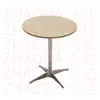 Mesa Cuadrada de Color Nogal para Uso Doméstico, Mesa de Comedor para Uso Comercial, Mesa de Comedor de Madera Maciza para Restaurantes, Mesa de Comedor de Pizarra para Restaurantes de Comida Rápida