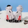 Luvas de esqui infantis para meninas, de algodão fofo, quentes, forradas com fleece, espessadas, para idades de 7 a 13 anos, para brincar na neve, luvas de inverno à prova de frio para meninos