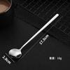 Cuchara Redonda Pequeña Dorada de Acero Inoxidable 304 Cuchara para Café Mango Largo Cuchara para Remover Nido de Pájaro Hogar Miel Postre Cuchara Transfronteriza