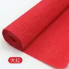 Papel crepom de cor degradê papel amassado papel flor dobrada espessado rosa cravo papel colorido material de papel DIY feito à mão jardim de infância
