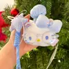 Lindo Peluche de Hellokitty, Llavero de Cabeza de Hello Kitty, Colgante de Bolso Serie Miu de Cabeza de Gato Linda