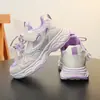 TênisDad para meninas, nova coleção primavera/outono 2026, tênis esportivos de malha respirável, tênis casuais para corrida, sapatos de princesa, sapatos de calçar