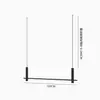 Tienda de Ropa Colgador Colgante de Acero Inoxidable Plateado Cepillado Exhibidor de Ropa Colgador de Cable de Acero para Ventana Perchero