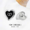 Botão de Camisa Fashion de Alta Qualidade para Camisa Feminina Estilo Chanel Fivela de Diamante Cardigan Suéter Botão Pequeno Decorativo Dourado Prateado