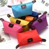 Bolsa de Maquillaje de Color Caramelo Estilo Ins con Forma de Empanadilla, Bolsa de Almacenamiento Cosmético para Mujer con Forma de Empanadilla, Bolso de Mano de Compras Locas y Viaje para Mujer