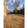 Piso WPC Externo Piso WPC Pequeno Terraço Jardim Segunda Geração Co-extrudido Anti-corrosão Placa Compósita Madeira-Plástico Pátio Externo Autoportante