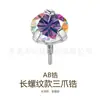 Jiang Ti F136 Titanio Dientes Largos Clavo para Oreja Tres Garras con Circonita 5A Cuerpo de Aleación de Titanio G23 Joyería para Perforación Clavo para Cartílago de la Oreja