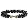 Nuevo pulsera de cuentas piedra volcánica pesa joyería europea y americana hombres y mujeres piedra natural accesorios populares transfronterizos