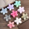 Novo Estilo Verão Flor de Mármore Presilha de Cabelo Estilo Férias Flor de Ovo Disco de Cabeça Elegante Presilha Tubarão