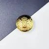 Botões de Metal para Costura à Mão Versáteis Redondos Botões Decorativos para Blazer Estilo Britânico Botões de Cobre Transfronteiriços para Casaco