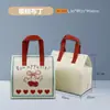 Bolsa Isolante Descartável Não Tecido para Levar Chá com Leite Café Bebida Sacola de Embalagem Bolsa Isolante Impressão de Logotipo Pronta Entrega Atacado