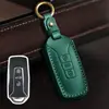 Funda Protectora para Llave de Coche Adecuada para Volkswagen Touareg 17/18/19/20/21 Bolsa Hecha a Mano de Cuero Genuino para Touareg