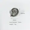 Anillo de Acero Inoxidable de Lujo Ligero con Forma de Caracol, Nueva Moda Transfronteriza, Anillo de Dedo Índice con Personalidad de Temperamento de Alto Nivel