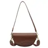 Bolsas de Mujer Transfronterizas 2025 Nueva Moda Versátil Bolso Cuadrado Pequeño Bolso de Axila Tipo Sillín de Alta Calidad Transmitido en Vivo Bolso de Hombro Cruzado
