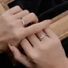 Anillo Par de Pareja Bi-ala Doble Vuelo Plata de Ley S925 Par de Alas Estilo Coreano Lujo Ligero Par de Regalo Día de San Valentín Chino Personalizado Creativo