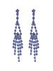 Estilo de Lujo Ligero, Brillante de Pedrería Simple y Versátil, Elegantes y Modernos Pendientes de Borla Hueca con Gota de Agua Brillante de Cobre Puro para Mujer