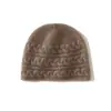 Cachemira Otoño/Invierno 2026 Nuevo Gorro de Punto Grueso Cálido de Moda para Mujer con Cobertura para Orejas de Color Sólido