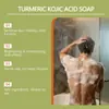 Sabonete Oceaura Cúrcuma Ácido Kójico Hidratante, Suavizante, Cuidado Delicado para a Pele do Corpo Feminino Limpeza Suave Cuidados com a Pele