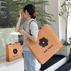 Celebración de Internet en stock Bolsa de TNT Recubierta Tienda de Ropa Personalizada Educación y Capacitación de Sentido Avanzado Bolsa de Tote Logo Imprimible