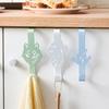 Yilu Gancho de Cocina Creativo Silencioso en Forma de Z para Puerta Trasera Sin Perforaciones Gancho para Abrigos para Puerta Trasera de Dormitorio