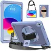 Adequado para Samsung Taba11 Plus Alça de Mão Rotativa Suporte de PC Capa de Tablet Semi-Transparente A11 Anti-Queda Capa Protetora para Exterior