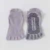 Calcetines deportivos profesionales de cinco dedos para mujer, antideslizantes, transpirables, de secado rápido, adecuados para Pilates, yoga y fitness, de longitud corta