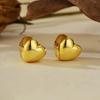 Pendientes minimalistas de estilo coreano con doble cara brillante de plata de ley S925 y hebilla de amor para mujer, de alta gama, de otoño e invierno.