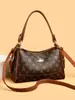 Bolsas para Mujer 2026 Nueva Moda Estampada Bolso para Mamá de Mediana Edad Bolso Almohada Bolso de Hombro Versátil Bolso Cruzado Estampado