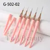 Set de 5 Piezas de Herramientas Nuevas para Uñas Artísticas Transfronterizas Belleza Total Juego de Pinceles Liner Ultra Finos Estilo Japonés para Pintura a Mano
