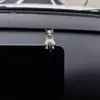 Adorno lindo de gato para pantalla de computadora, embellecedor de borde de pantalla, decoración de escritorio de oficina, accesorio para estación de trabajo
