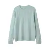Suéter de Cachemira para Mujer Otoño/Invierno 2026, Tejido de Punto Trenzado Engrosado, Cuello Redondo, Diseño Versátil, Tejido de Lana