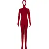 Amazon Naranja Traje Completo para Hombre y Mujer con Apertura Facial y Manos Disfraz para Escenario Zentai Traje Ajustado de Color Sólido