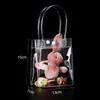 Bolsa de Mão Plástica de PVC Pronta para Uso Bolsa Transparente de Mangueira Espessa Bolsa para Embalagem de Vinho Tinto Bolsa de Lembrança Personalização