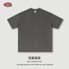 Ropa para Hombre Marca de Tendencia Americana Bajo Peso Alta Calidad Color Sólido Fresca Camiseta de Algodón Holgada de Hombros Caídos Manga Corta para Hombre