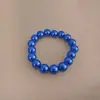 Pulsera Elástica de Perlas Simple Retro Francesa Pulsera de Moda de Lujo Ligero Francesa Popular en Internet Diaria Para Combinar con Todo Pulsera Elegante