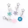 Decorações de Natal, Floco de Neve Atmosfera de Inverno Pingentes para Corrente de Celular, Chaveiros, Acessórios de Resina Atacado, Venda Direta do Fabricante