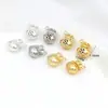 Cobre con baño de oro real de 18k que conserva el color, incrustado con diamantes, bolsa de la suerte hueca, moneda de cobre, lingote de oro, nubes auspiciosas, pulsera DIY, collar, accesorios de joyería