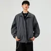 Chaqueta de cuello alto para hombre, nueva tendencia casual de primavera y otoño, diseño versátil y elegante, corte holgado